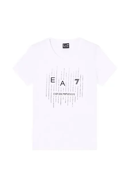 Tricou Ea7 Emporio Armani cu imagine alb