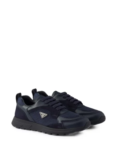 Sneakerși Prada din piele albastru