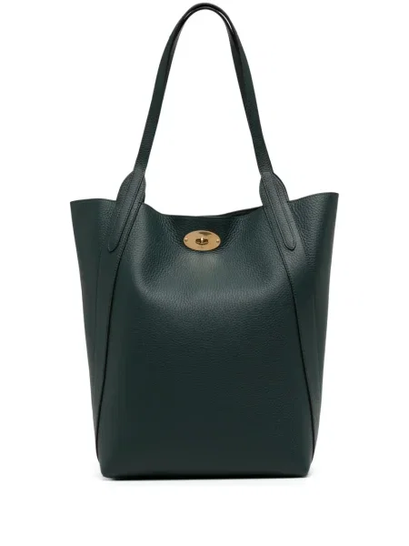 Geanta de piele Mulberry din piele verde
