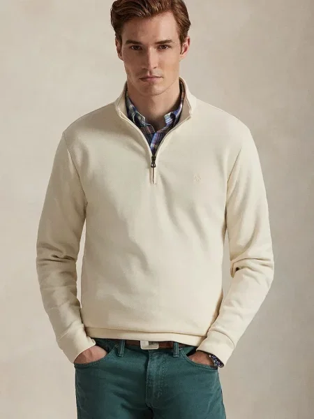 Geacă Polo Ralph Lauren tricotate bej