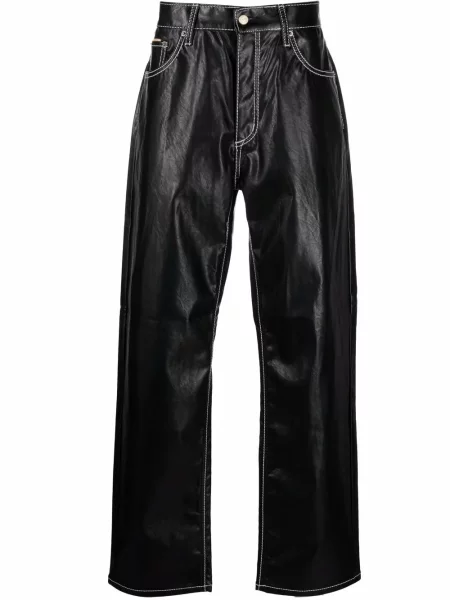 Pantaloni Eytys din piele negru