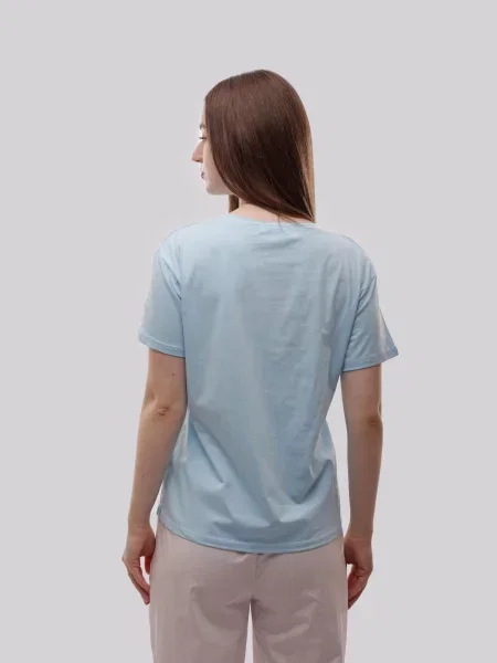 Футболка LUMO віскоза/поліестер блакитний