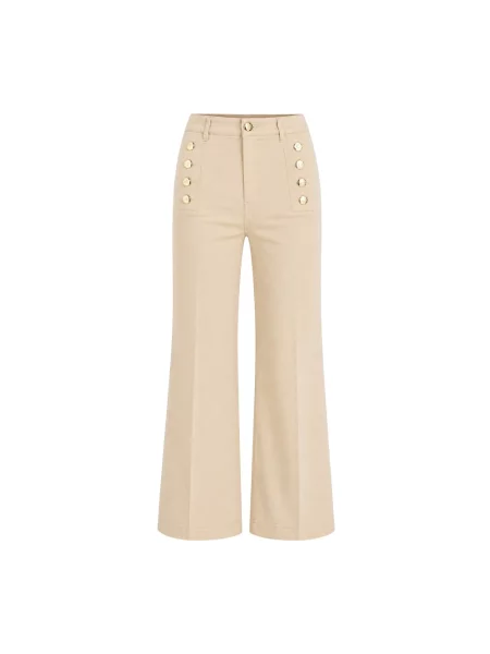ViCOLO jeansy wide leg beżowe