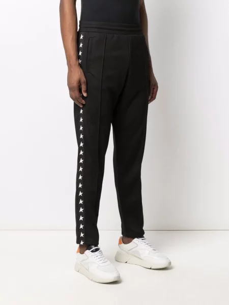 Kalhoty Golden Goose s potiskem černé