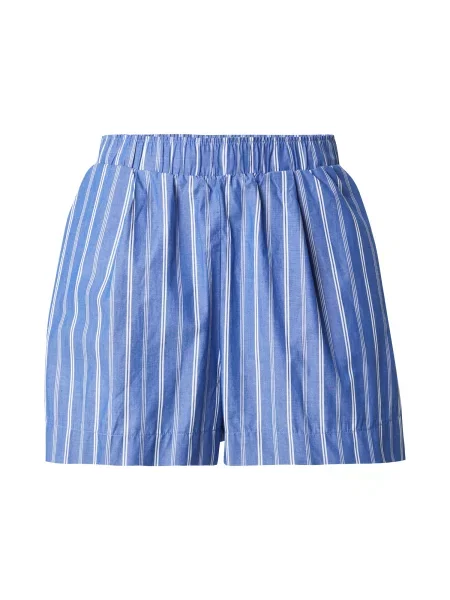 Gina Tricot Pantaloni Transit albastru / murdar alb