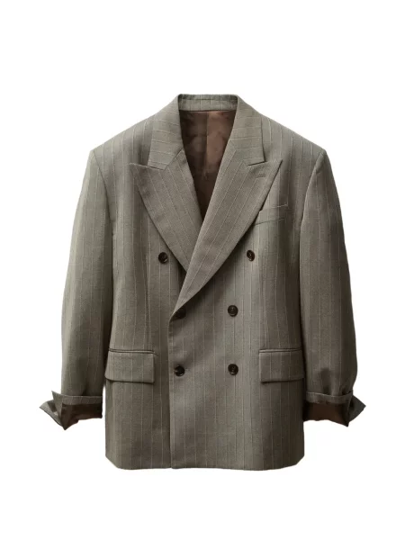 Prugast blejzer Versace dvoredan siva