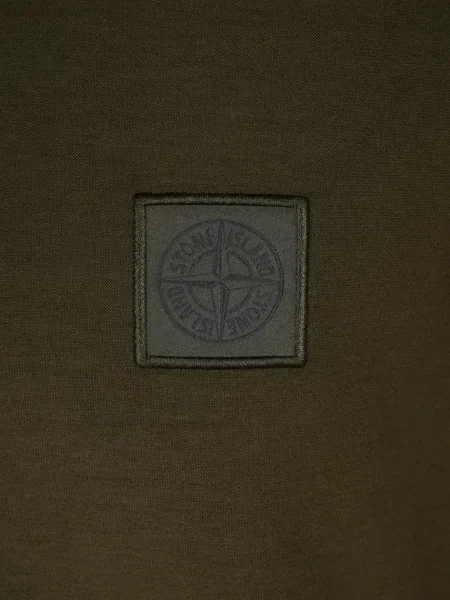 Scurt tricou Stone Island cu strasuri verde