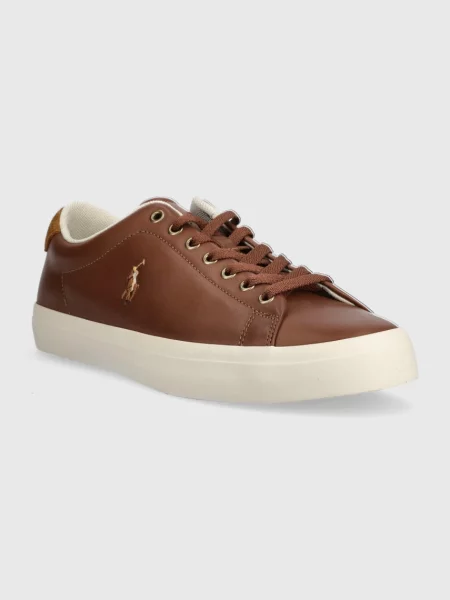 Usnjene superge Polo Ralph Lauren Longwood rjava
