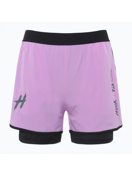 Pantaloni scurți de antrenament pentru femei HOOK FIGHTING Base fiołkowy