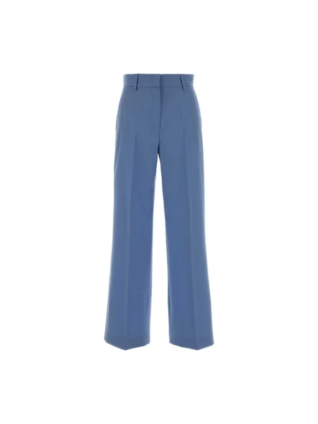 Spodnie Weekend Max Mara wełniane niebieskie
