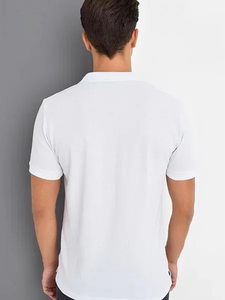 Tricou polo Dewberry alb