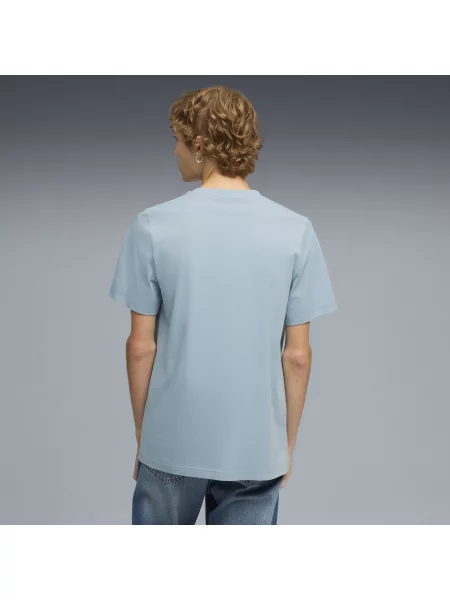 PUMA koszulka Essentials z małym logo No. 1 Odzież S niebieski
