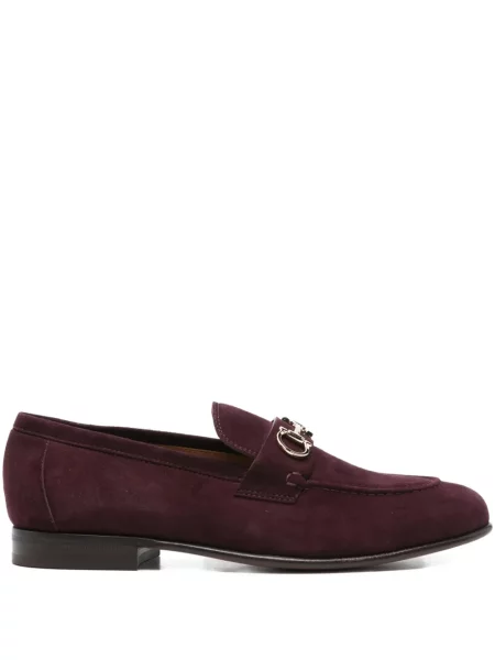 Pantofi loafer Ferragamo fără toc roșu