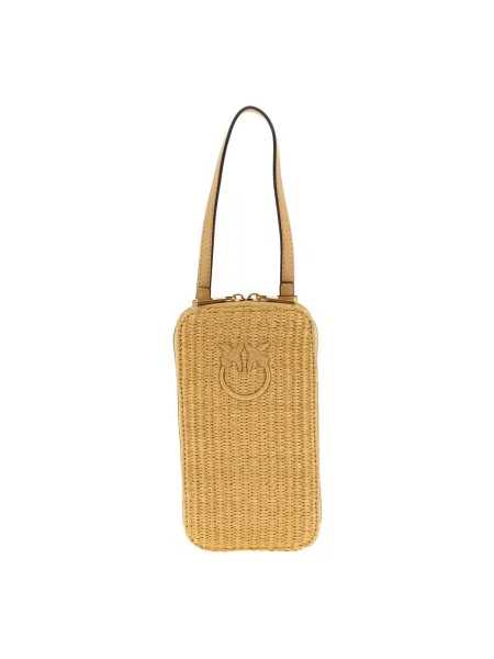 Torebka Pinko pleciona beżowa