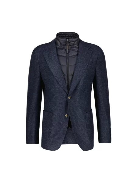 Windsor. Marynarka Z Jerseyu O Kroju Extra Slim Fit Z Wyjmowaną Wstawką blau niebieska