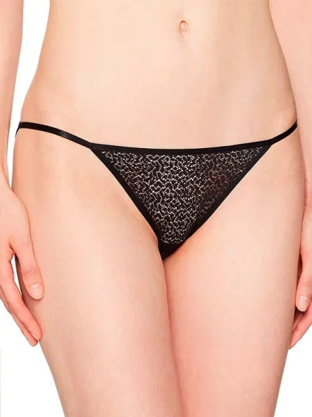 Женские трусики танга чорні