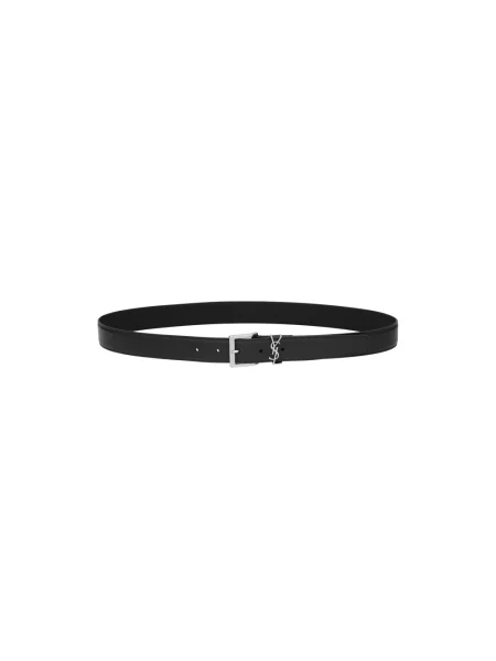 Pasek Saint Laurent skórzany czarny