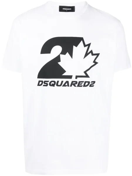 Tricou Dsquared2 cu imagine alb