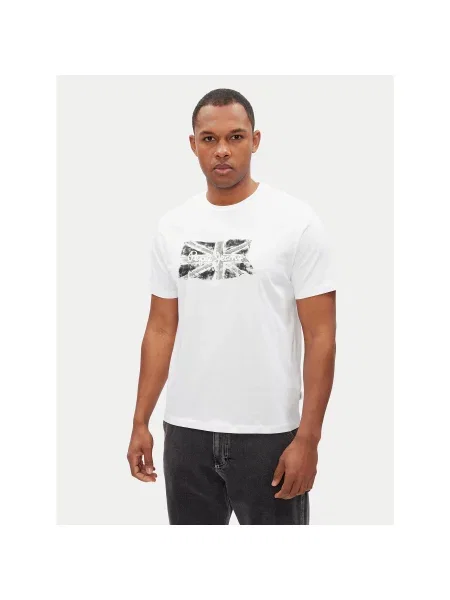 Pepe Jeans kratka majica FLAG BW bela