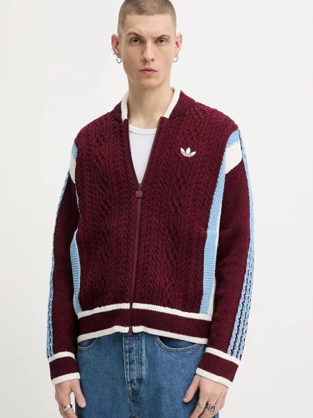 Adidas Originals cardigan Wicons bordo