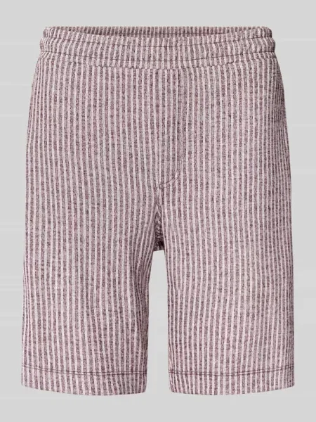 Szorty o kroju regular fit z mieszanki model CIARI' Cinque fioletowe