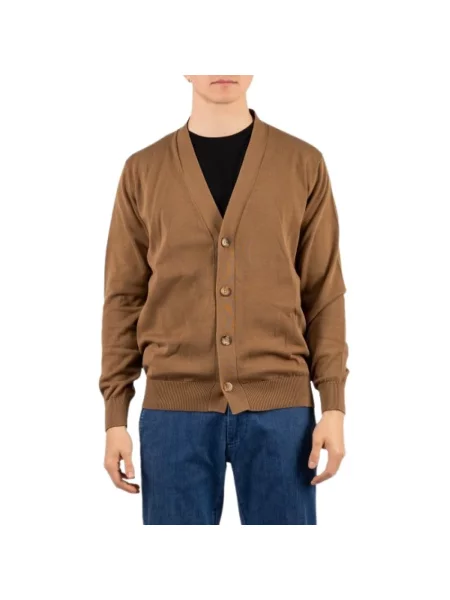 Sweter Filippo De Laurentiis brązowy