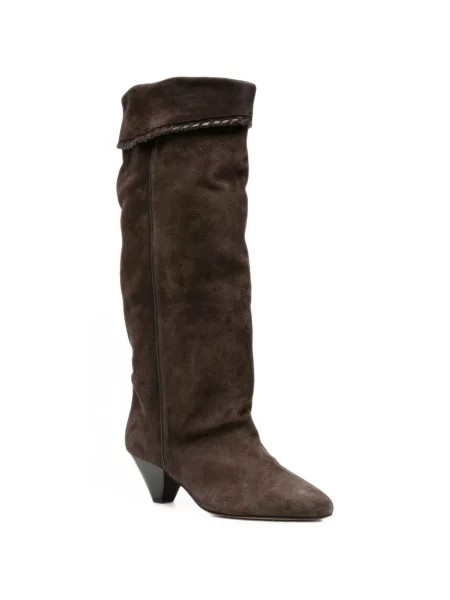 Botine Isabel Marant din piele de căprioară maro