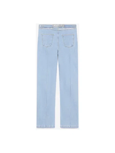 Jeansy straight leg Gcds niebieskie