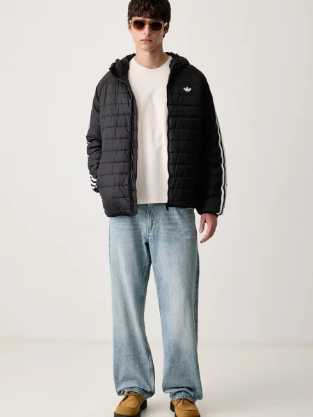 Adidas Originals krátka bunda pánska čierna