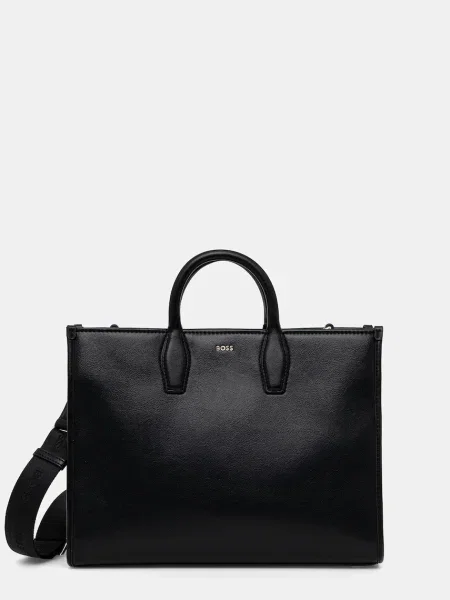 BOSS BLACK Geantă shopper Sandy MED negru