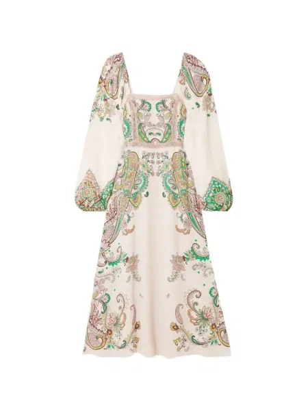 Rochie Etro cu model floral cu imagine de costum