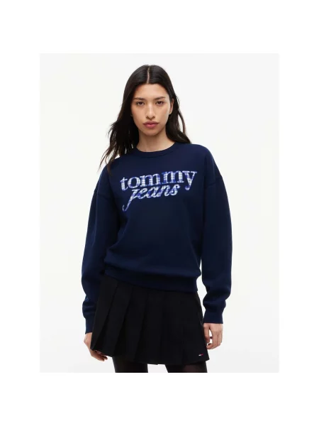 Geacă de blugi Tommy Hilfiger în carouri albastru