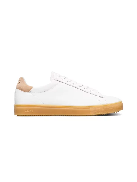 Clae Bradley White Light Natural Gum Mężczyźni Buty sportowe Clae Size: biały