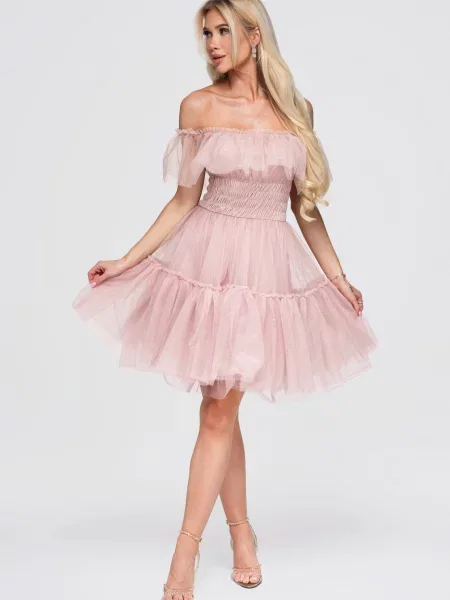 Rochie mini Edoti roz