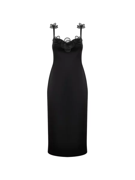 Sukienka midi David Koma w kwiatki czarna