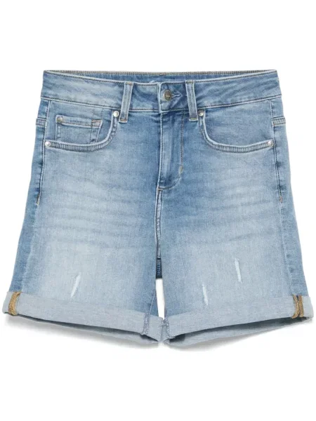 Pantaloni scurți din denim Liu Jo albastru