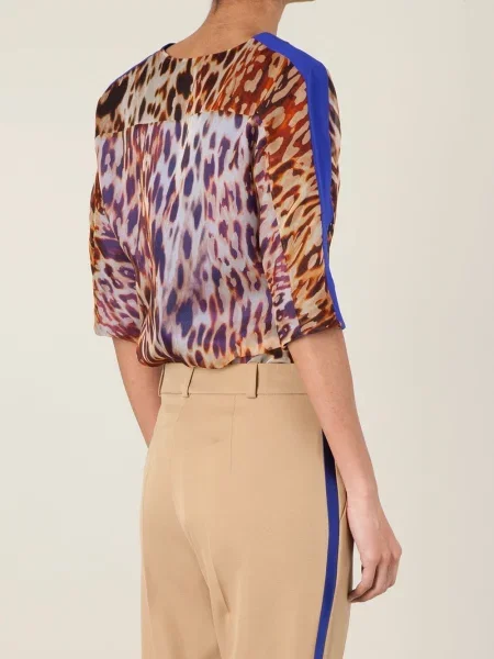Bluză Bouchra Jarrar cu imagine cu imprimeu animal print