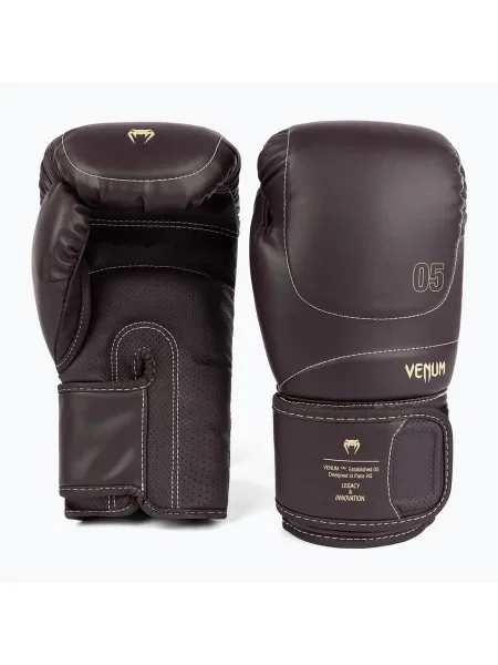 Venum Impact Evo Mănuși de box pentru bărbați 14 OZ ciocolată