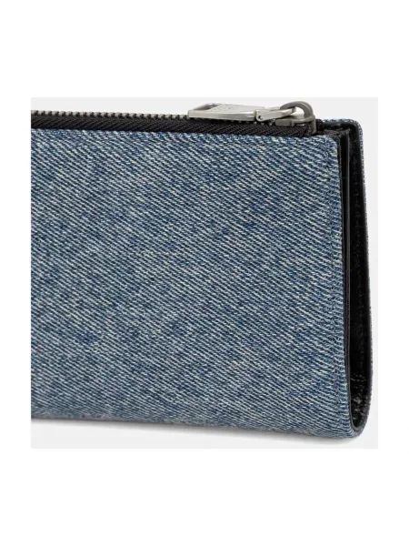 Diesel portfel BI-FOLD ZIP II niebieski