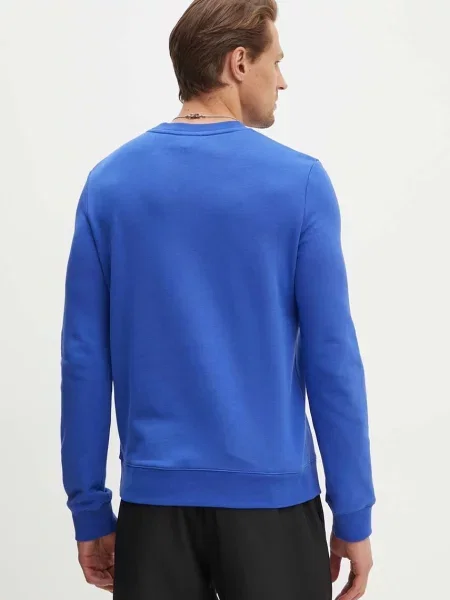 Mikina A.P.C. sweat rider hladká modrá
