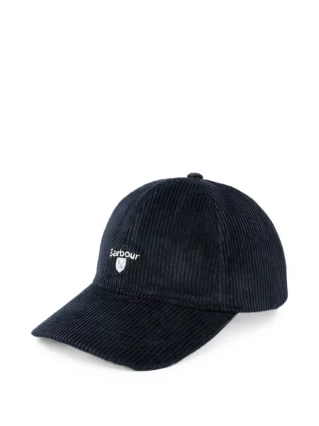 Șapcă Barbour de catifea cord albastru