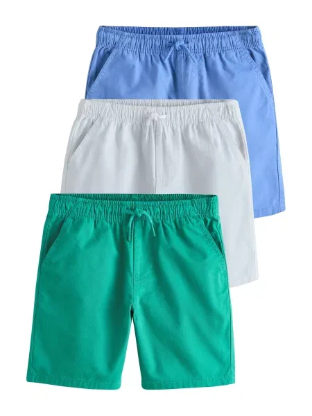 Next Pantaloni albastru / verde pin alb