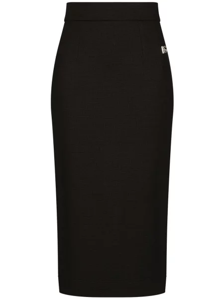 Fustă tip creion Dolce & Gabbana până la genunchi negru
