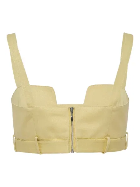 Top Alexis na ramiączkach żółty