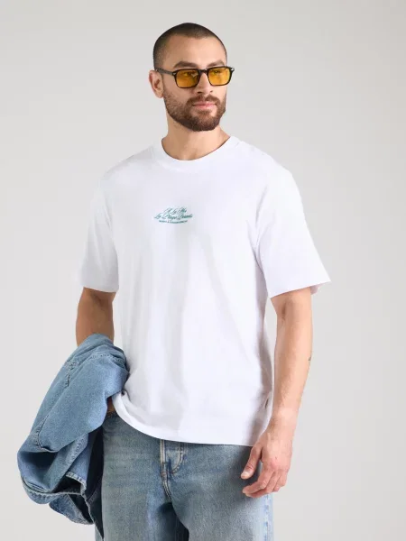 Jack & Jones Tricou Cassis Photo Back alb