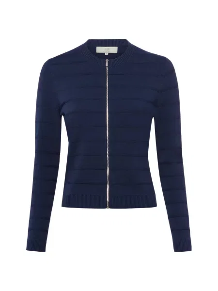 IPURI Kardigan Kobiety Sztuczne włókno wypukły wzór tkaniny S niebieski