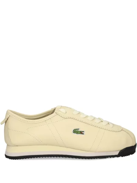 Sneakerși Lacoste din piele alb