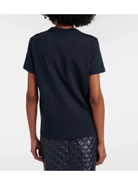 Tricou Moncler din jerseu albastru