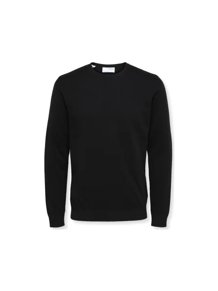 Pulover Selected tricotate negru