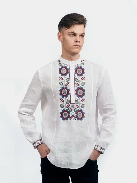 Едельвіка ­ Рубашка с длинным рукавом біла